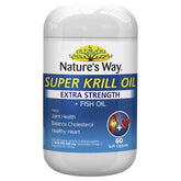Nature's Way Super Krill Oil Extra Strength + Fish Oil 60 Capsules